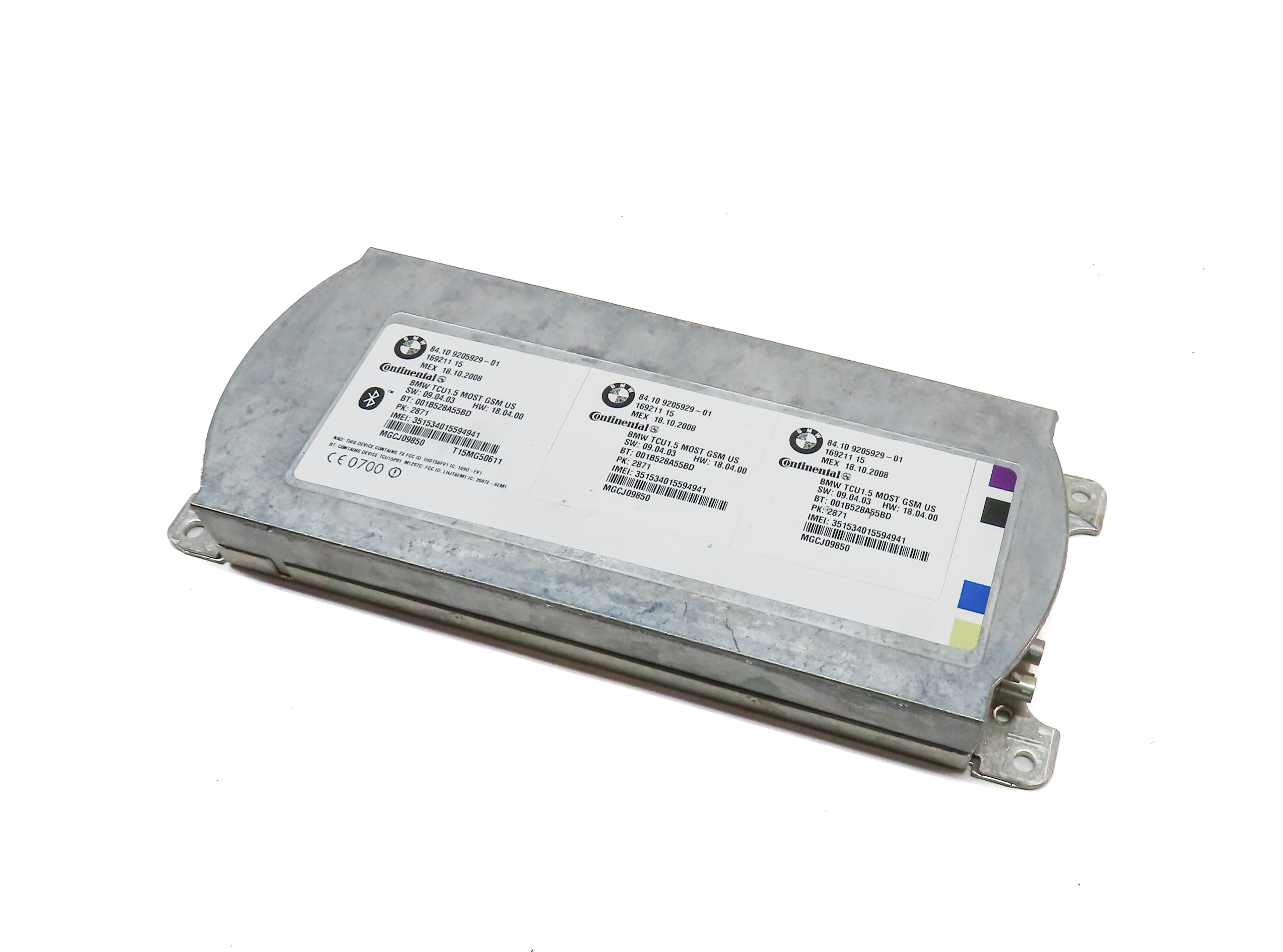 08-16 BMW 535i 750i 760i X5 X6 Z4 (E60 F01 E70 E71 E89) BLUETOOTH COMBOX MODULE — exact item pictured